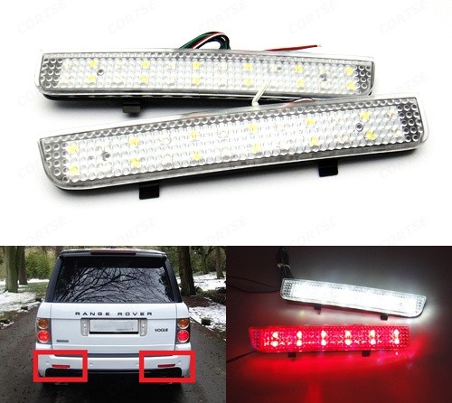 Clear bumper reflector led - clear,