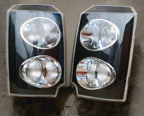 Pair front light - front, clear